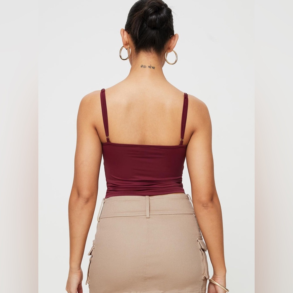 Princess Polly Kazan Cami in Wine Size 2 - Picture 5 of 8